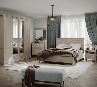 Кровать Классик LOZ180x200 с мягким элементом