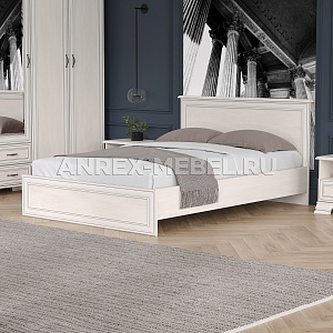 Кровать Тиффани 140 с подъемным механизмом вудлайн кремовый