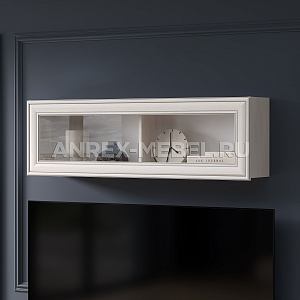 Полка навесная Тиффани 1V вудлайн кремовый