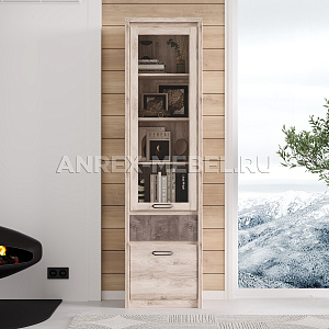 Шкаф с витриной Джаз 1V1D1S