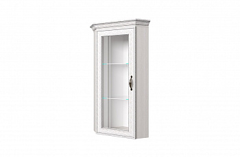 Шкаф с витриной Тиффани 1VU вудлайн кремовый