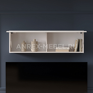 Полка навесная Тиффани 1D вудлайн кремовый