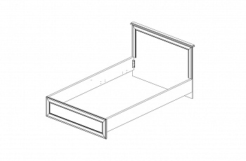 Кровать Тиффани 120 вудлайн кремовый