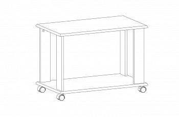 Стол журнальный Тиффани L вудлайн кремовый