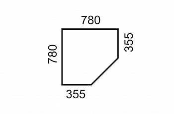 Шкаф угловой Оливия 77