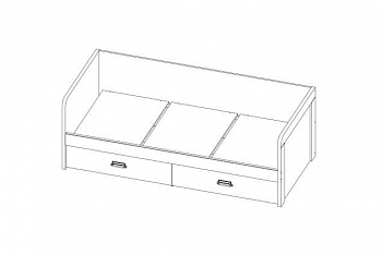 Кровать Дизель 90-2/D2