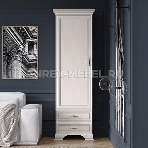 Шкаф 1-створчатый Тиффани 1D2S вудлайн кремовый