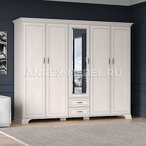 Шкаф Тиффани 5DG2S Z вудлайн кремовый