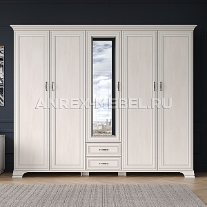 Шкаф Тиффани 5DG2S Z вудлайн кремовый