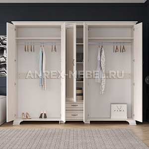 Шкаф Тиффани 5DG2S Z вудлайн кремовый