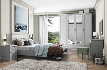 Спальня Валенсия серый 1