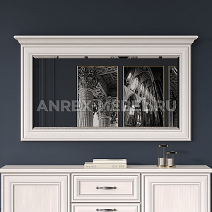 Зеркало Тиффани 130 вудлайн кремовый