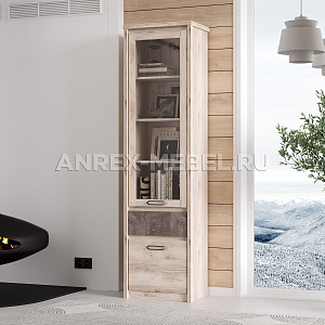 Шкаф с витриной Джаз 1V1D1S