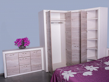 Шкаф 2-створчатый Оливия 2DG (без комплекта полок)