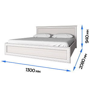 Кровать Тиффани 120 вудлайн кремовый