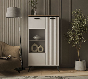 Шкаф с витриной Винати 1V1D P